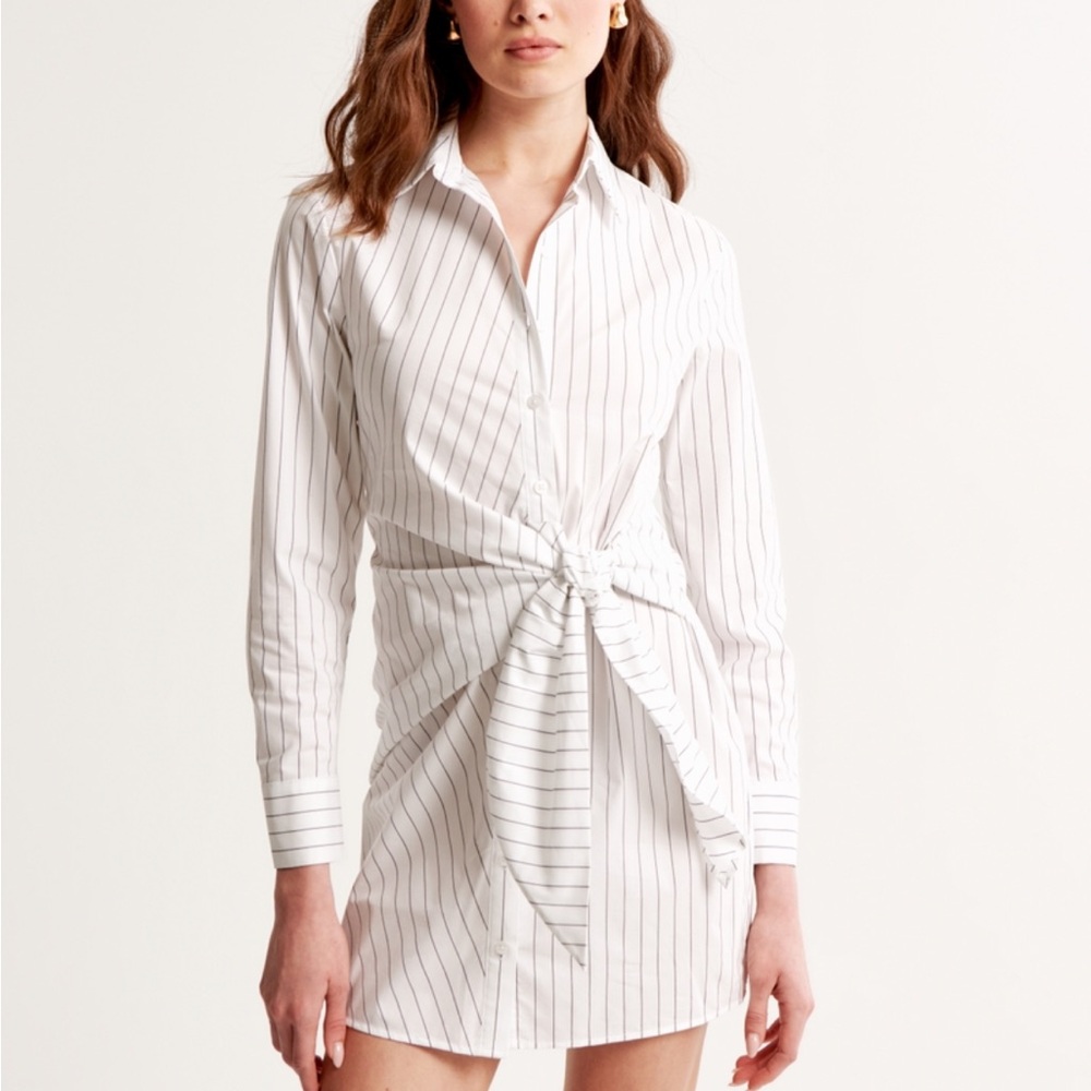 Abercrombie and Fitch long sleeve wrap shirt dress